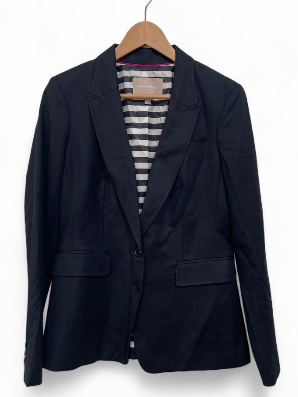 Banana Republic Navy Tailored Women's Blazer Black Size 12 Good Condition